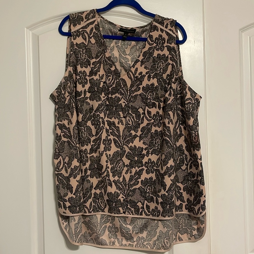 Lane Bryant Pink and Black Camisole Polyester, Excellent size 22